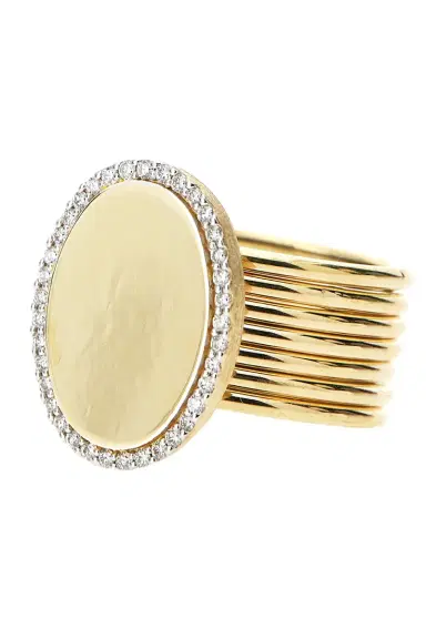NANIS Diamond Boules Sway Seven Band Halo Ring | Thumbnail 3