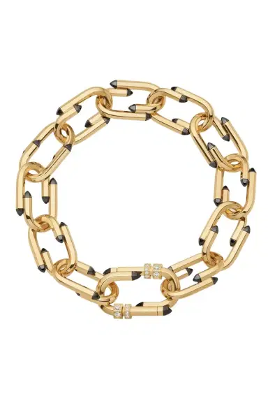 NOUVEL HERITAGE Black Enamel Try Me Chain Bracelet | Thumbnail 1 NOUVEL HERITAGE Black Enamel Try Me Chain Bracelet | Thumbnail 1