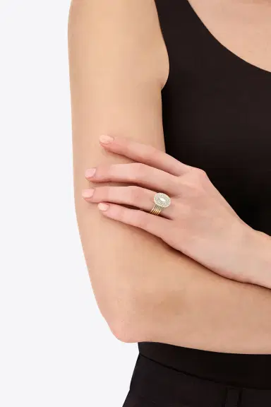 NANIS Diamond Boules Sway Four Band Circle Ring | Thumbnail 2 NANIS Diamond Boules Sway Four Band Circle Ring | Thumbnail 2