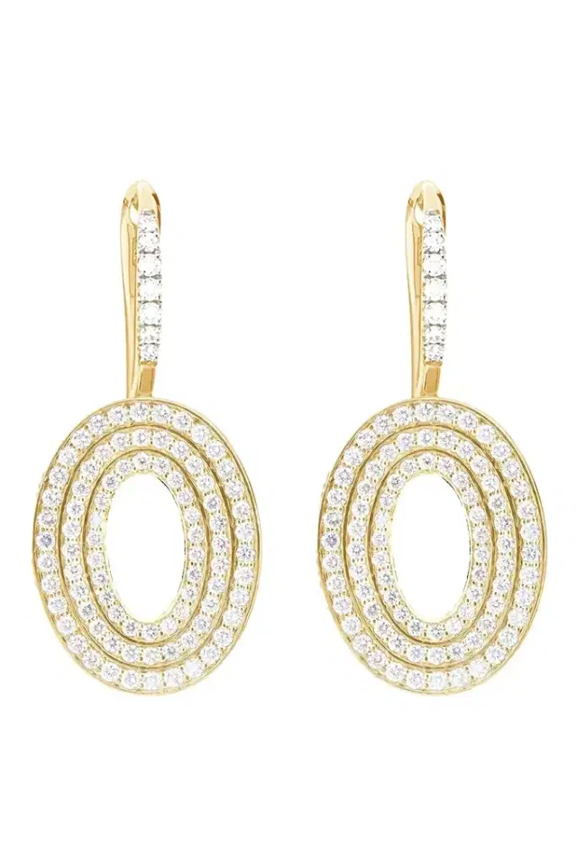 NANIS Diamond Boules Sway Drop Earrings