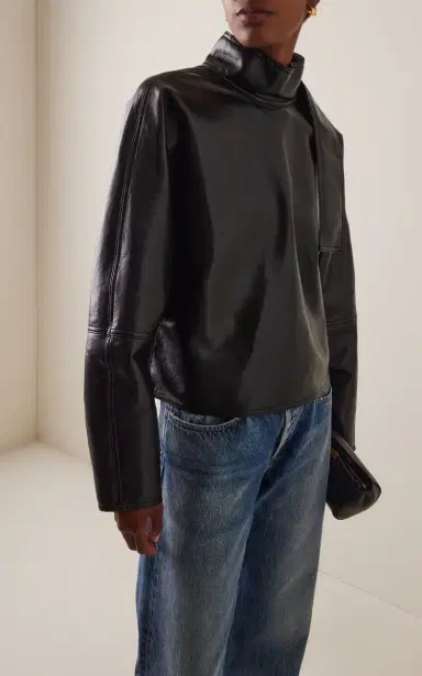 AGOLDE Kembra Leather Top | Thumbnail 5