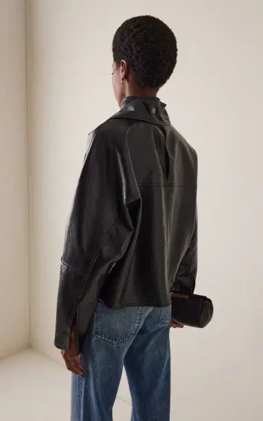 AGOLDE Kembra Leather Top | Thumbnail 6