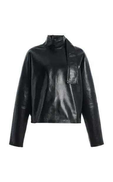 AGOLDE Kembra Leather Top | Thumbnail 1