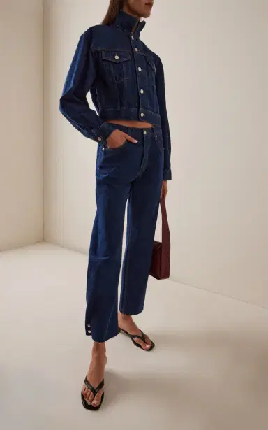 RE/DONE x Kaia Gerber A-Frame Denim Jacket | Thumbnail 3 RE/DONE x Kaia Gerber A-Frame Denim Jacket | Thumbnail 3