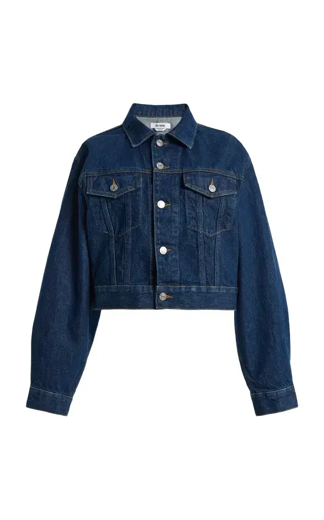 RE/DONE x Kaia Gerber A-Frame Denim Jacket