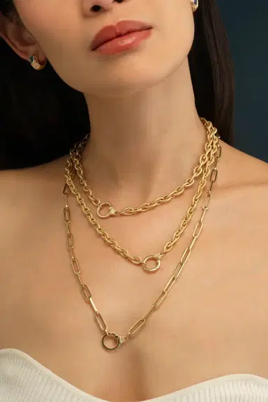 Sorellina Diamond Paperclip Chain Necklace | Thumbnail 2 Sorellina Diamond Paperclip Chain Necklace | Thumbnail 2