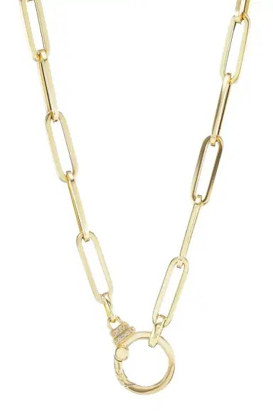 Sorellina Diamond Paperclip Chain Necklace | Thumbnail 1 Sorellina Diamond Paperclip Chain Necklace | Thumbnail 1