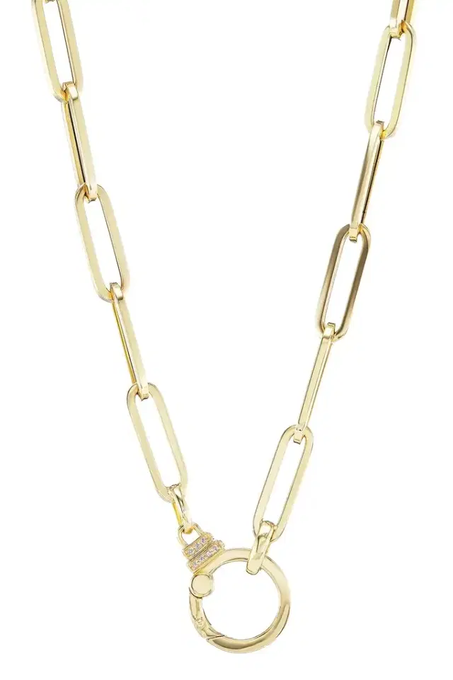Sorellina Diamond Paperclip Chain Necklace