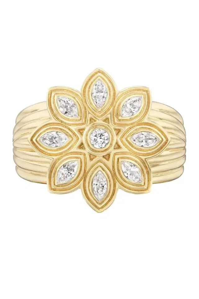 Sorellina Diamond Flower Bloom Ring