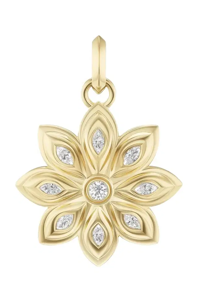 Sorellina Diamond Flower Bloom Pendant