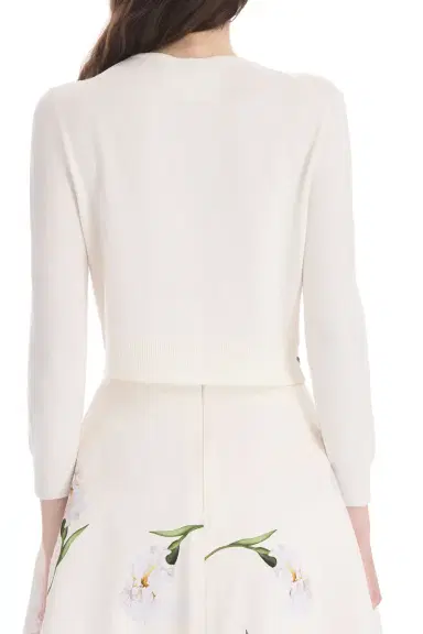 Oscar de la Renta Embroidered Crysanthemum Cardigan | Thumbnail 5 Oscar de la Renta Embroidered Crysanthemum Cardigan | Thumbnail 5