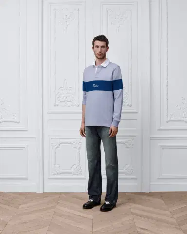 Dior Long-Sleeved Rugby Shirt, Relaxed Fit | Thumbnail 3 Dior Long-Sleeved Rugby Shirt, Relaxed Fit | Thumbnail 3