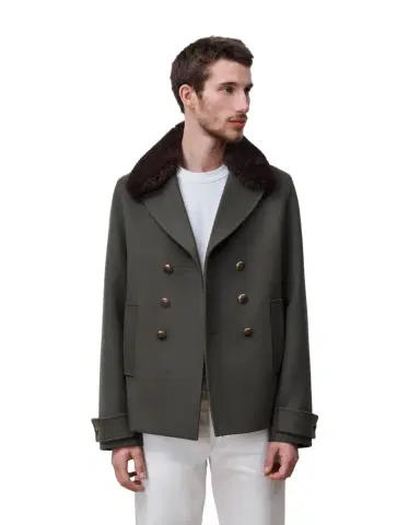 Dior Peacoat with Removable Collar | Thumbnail 1 Dior Peacoat with Removable Collar | Thumbnail 1