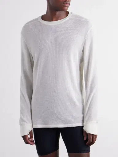 Literary Sport Weldon Waffle-Knit Wool T-Shirt - Men | Thumbnail 3 Literary Sport Weldon Waffle-Knit Wool T-Shirt - Men | Thumbnail 3