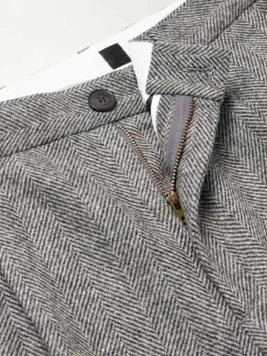 Portuguese Flannel Straight-Leg Pleated Wool Herringbone Trousers - Men | Thumbnail 6 Portuguese Flannel Straight-Leg Pleated Wool Herringbone Trousers - Men | Thumbnail 6