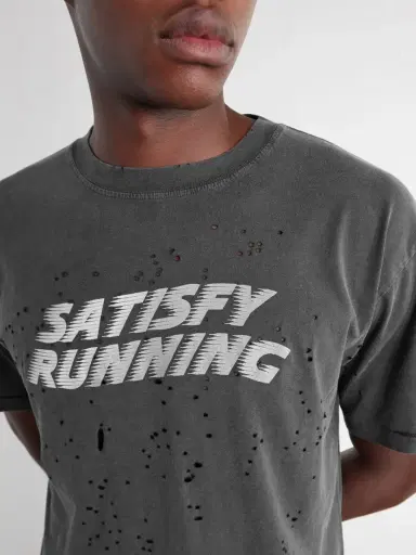 Satisfy Logo-Print Distressed MothTech™ Cotton-Jersey T-Shirt - Men | Thumbnail 5