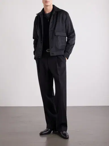 De Petrillo Wool and Cashmere-Blend Felt Bomber Jacket - Men | Thumbnail 2 De Petrillo Wool and Cashmere-Blend Felt Bomber Jacket - Men | Thumbnail 2