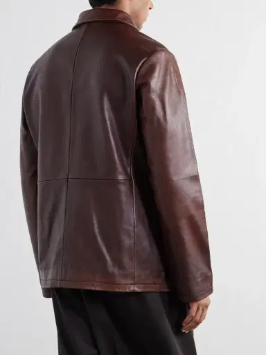 Studio Nicholson Leather Jacket - Men | Thumbnail 4 Studio Nicholson Leather Jacket - Men | Thumbnail 4