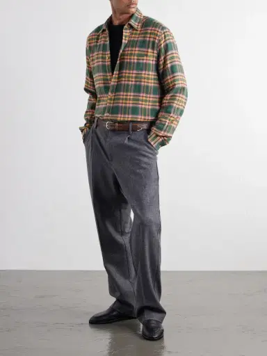 Portuguese Flannel Olivara Checked Cotton-Flannel Shirt - Men | Thumbnail 2 Portuguese Flannel Olivara Checked Cotton-Flannel Shirt - Men | Thumbnail 2