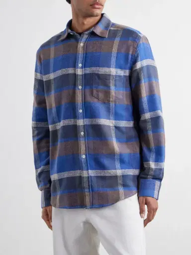Portuguese Flannel Alpino Checked Cotton-Flannel Shirt - Men | Thumbnail 3 Portuguese Flannel Alpino Checked Cotton-Flannel Shirt - Men | Thumbnail 3