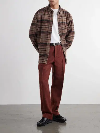 Portuguese Flannel Terroir Straight-Leg Pleated Wool-Twill Trousers - Men | Thumbnail 2 Portuguese Flannel Terroir Straight-Leg Pleated Wool-Twill Trousers - Men | Thumbnail 2