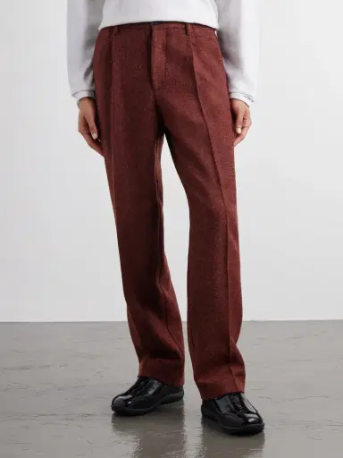 Portuguese Flannel Terroir Straight-Leg Pleated Wool-Twill Trousers - Men | Thumbnail 3 Portuguese Flannel Terroir Straight-Leg Pleated Wool-Twill Trousers - Men | Thumbnail 3