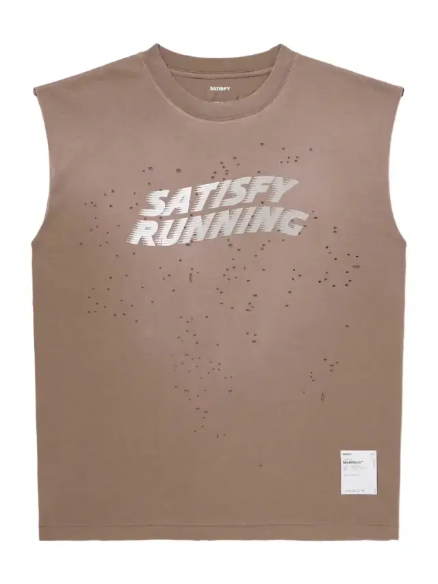 Satisfy Distressed Logo-Print MothTech™ Organic Cotton-Jersey Tank Top - Men