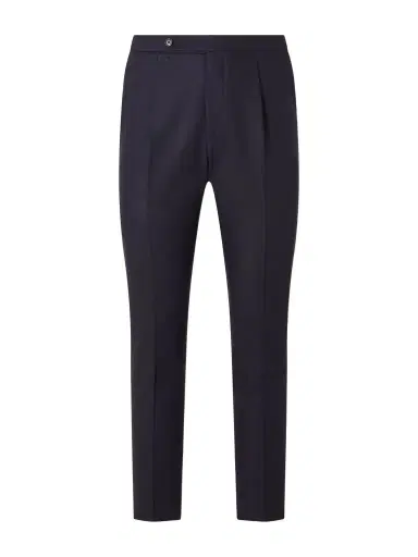De Petrillo Straight-Leg Pleated Virgin Wool Trousers - Men | Thumbnail 1