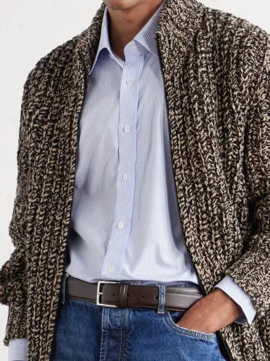 Thom Sweeney Lecce Striped Cotton-Poplin Shirt - Men | Thumbnail 5 Thom Sweeney Lecce Striped Cotton-Poplin Shirt - Men | Thumbnail 5