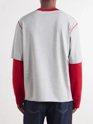 AMI PARIS Logo-Appliqued Cotton-Jersey T-Shirt - Men | Thumbnail 4