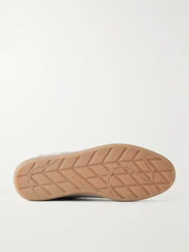 Zegna 232 Leather-Trimmed Suede Sneakers - Men | Thumbnail 3