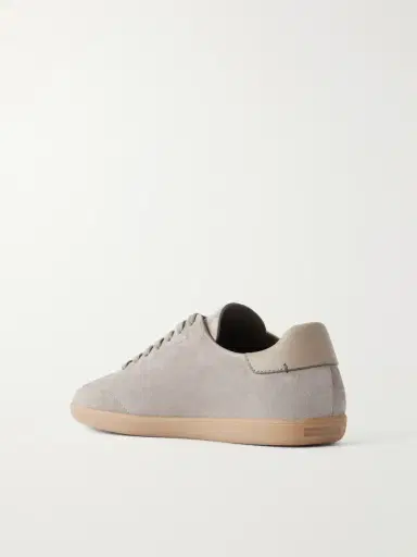 Zegna 232 Leather-Trimmed Suede Sneakers - Men | Thumbnail 4