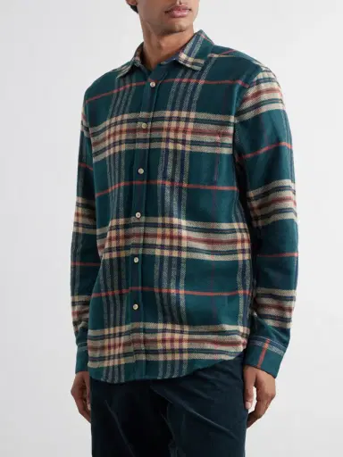 Portuguese Flannel Cervo Checked Cotton-Flannel Shirt - Men | Thumbnail 3
