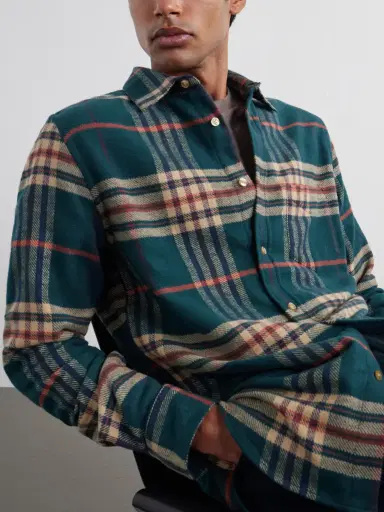 Portuguese Flannel Cervo Checked Cotton-Flannel Shirt - Men | Thumbnail 5