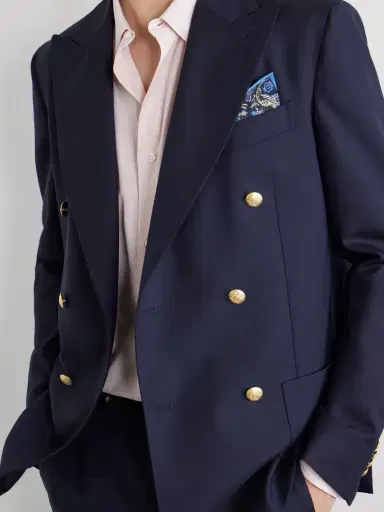 De Petrillo Vesuvio Double-Breasted Wool-Twill Suit Jacket - Men | Thumbnail 5