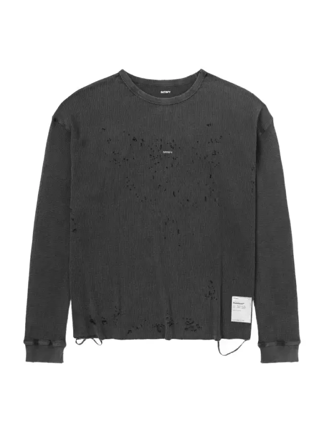 Satisfy Logo-Print Distressed MothTech™ Organic Cotton-Jersey T-Shirt - Men