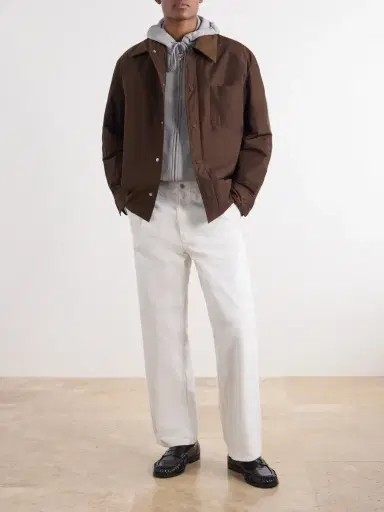 AMI PARIS Logo-Embroidered Padded Canvas Overshirt - Men | Thumbnail 2 AMI PARIS Logo-Embroidered Padded Canvas Overshirt - Men | Thumbnail 2