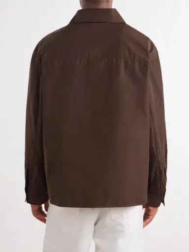 AMI PARIS Logo-Embroidered Padded Canvas Overshirt - Men | Thumbnail 4 AMI PARIS Logo-Embroidered Padded Canvas Overshirt - Men | Thumbnail 4