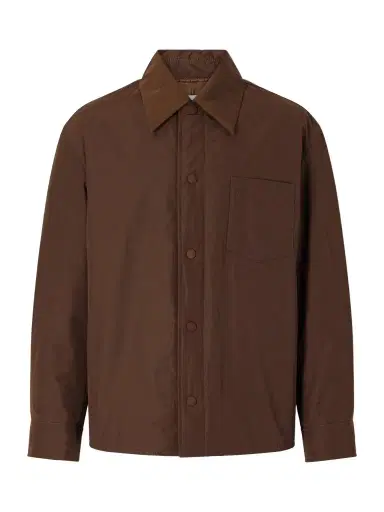 AMI PARIS Logo-Embroidered Padded Canvas Overshirt - Men | Thumbnail 1 AMI PARIS Logo-Embroidered Padded Canvas Overshirt - Men | Thumbnail 1