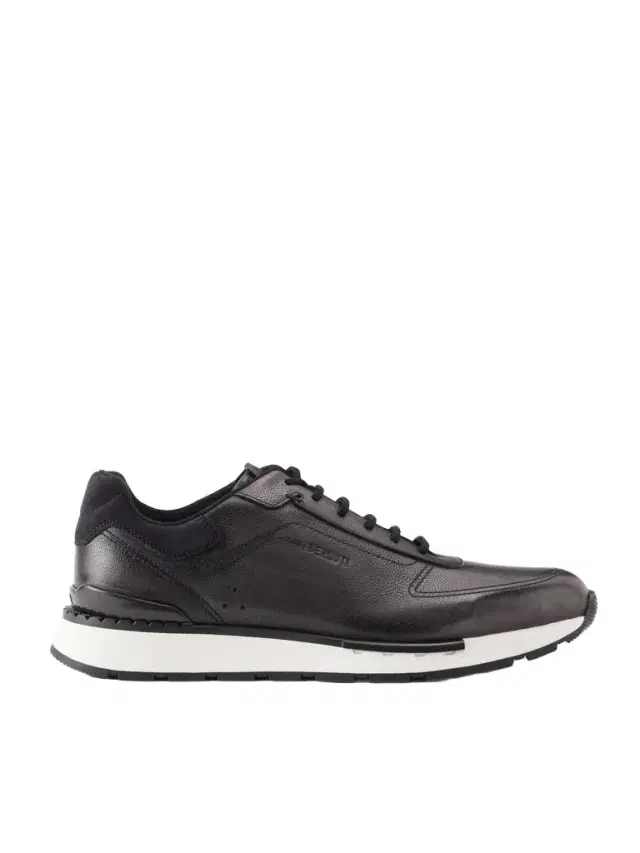 Berluti Fast Track Suede-Trimmed Full-Grain Venezia Softy Leather Sneakers - Men