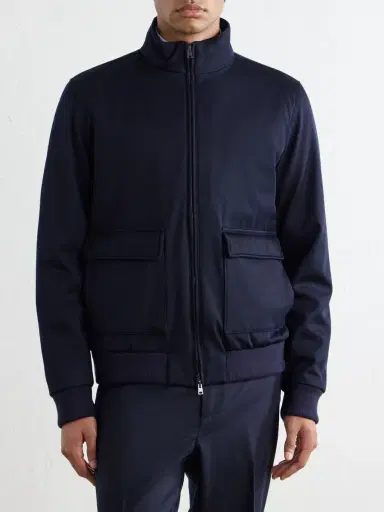HERNO Virgin Wool-Twill Bomber Jacket - Men | Thumbnail 3 HERNO Virgin Wool-Twill Bomber Jacket - Men | Thumbnail 3
