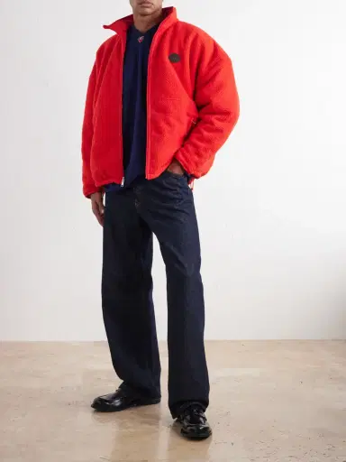 Willy Chavarria Logo-Appliquéd Fleece Jacket - Men | Thumbnail 2 Willy Chavarria Logo-Appliquéd Fleece Jacket - Men | Thumbnail 2