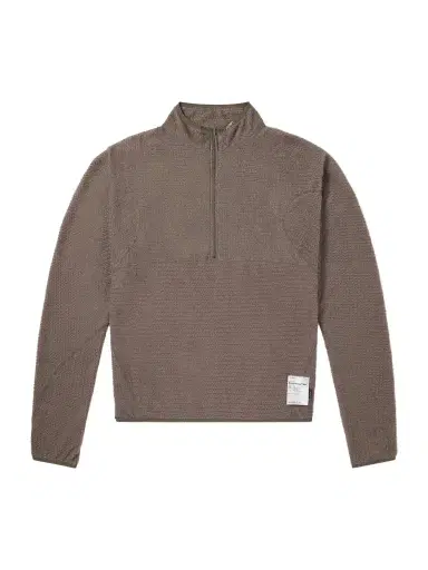 Satisfy Logo-Print FuzzFleece™ Half‑Zip Running Top - Men | Thumbnail 1 Satisfy Logo-Print FuzzFleece™ Half‑Zip Running Top - Men | Thumbnail 1