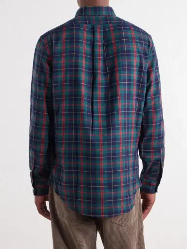Polo Ralph Lauren Logo-Embroidered Checked Cotton Shirt - Men | Thumbnail 4