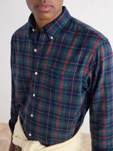 Polo Ralph Lauren Logo-Embroidered Checked Cotton Shirt - Men | Thumbnail 5