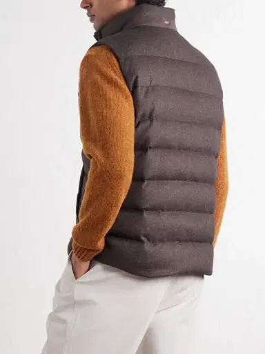HERNO Quilted Silk and Cashmere-Blend Gilet - Men | Thumbnail 4 HERNO Quilted Silk and Cashmere-Blend Gilet - Men | Thumbnail 4