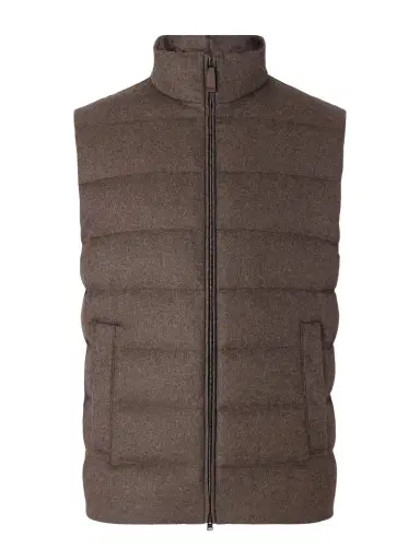 HERNO Quilted Silk and Cashmere-Blend Gilet - Men | Thumbnail 1 HERNO Quilted Silk and Cashmere-Blend Gilet - Men | Thumbnail 1