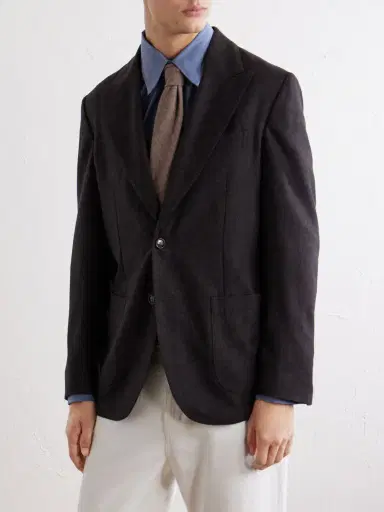 De Petrillo Faro Wool and Cashmere-Blend Blazer - Men | Thumbnail 3 De Petrillo Faro Wool and Cashmere-Blend Blazer - Men | Thumbnail 3