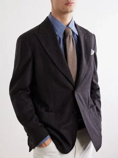 De Petrillo Faro Wool and Cashmere-Blend Blazer - Men | Thumbnail 5 De Petrillo Faro Wool and Cashmere-Blend Blazer - Men | Thumbnail 5