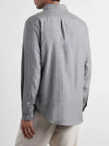 Portuguese Flannel Espiga Herringbone Cotton-Flannel Shirt - Men | Thumbnail 4 Portuguese Flannel Espiga Herringbone Cotton-Flannel Shirt - Men | Thumbnail 4